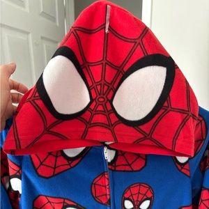 Kids Spiderman fleece onesie size 12-14 BRAND NEW WITH TAGS